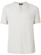 Roberto Collina Open Collar T-shirt - Neutrals