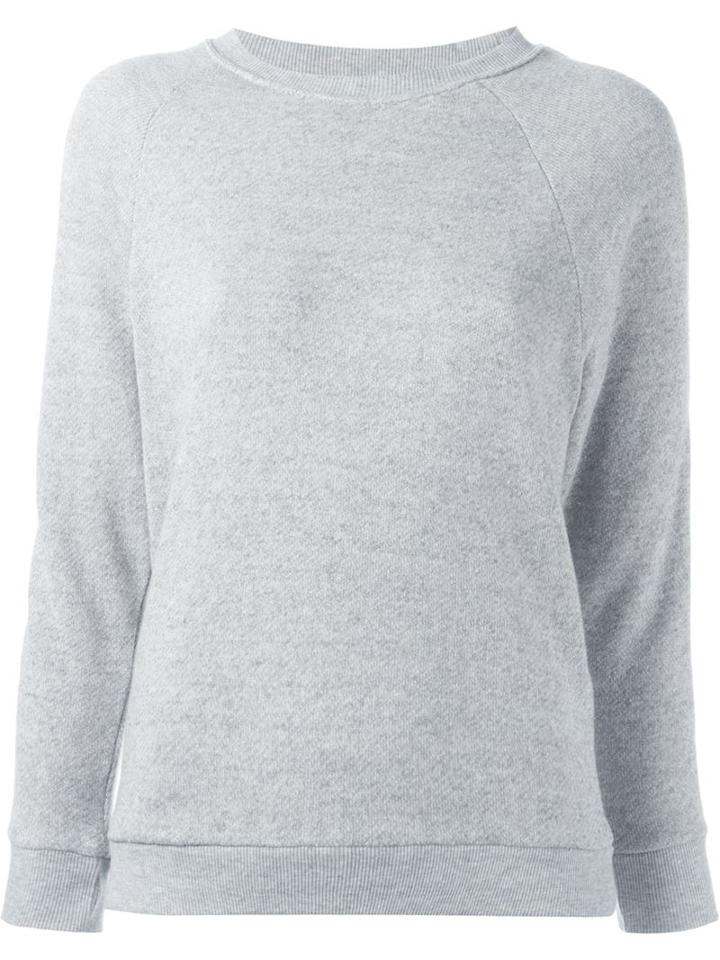 R13 Zip Sleeve Sweatshirt, Women's, Size: Small, Grey, Cotton