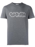 Carven Logo Print T-shirt, Men's, Size: Small, Grey, Cotton