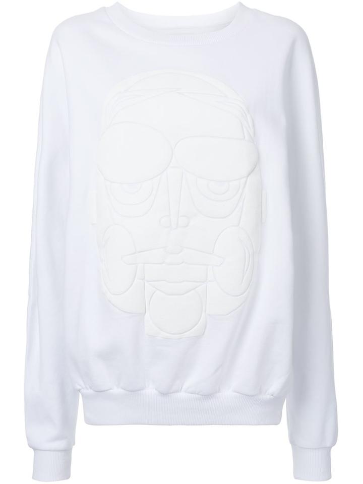 Henrik Vibskov 'puff Face' Sweatshirt, Women's, Size: Xs, White, Cotton