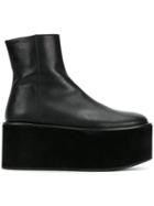 Ann Demeulemeester Platform Design Boots - Black