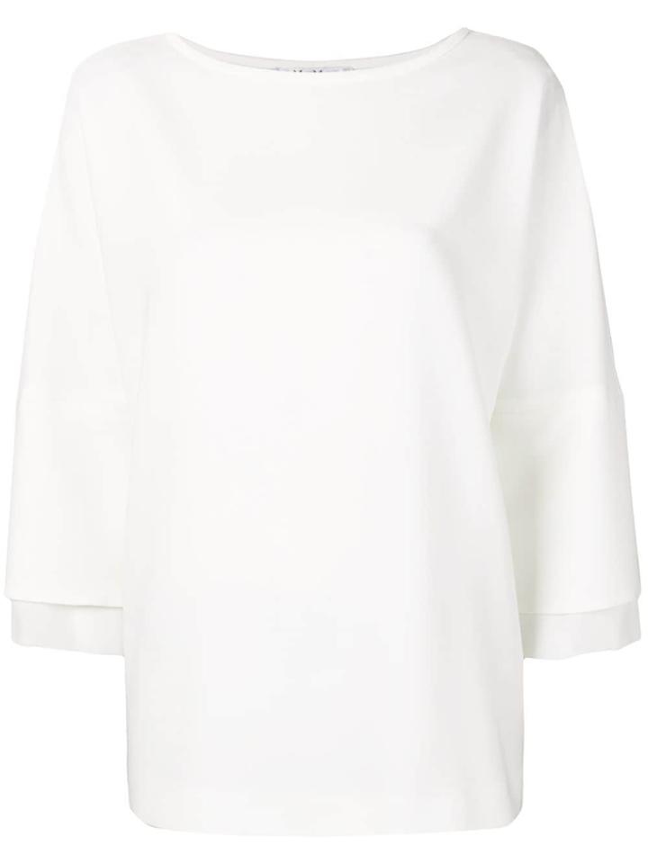 Max Mara Crepe Top - White