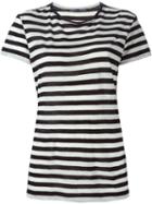 Proenza Schouler Striped T-shirt, Women's, Size: Large, Black, Cotton