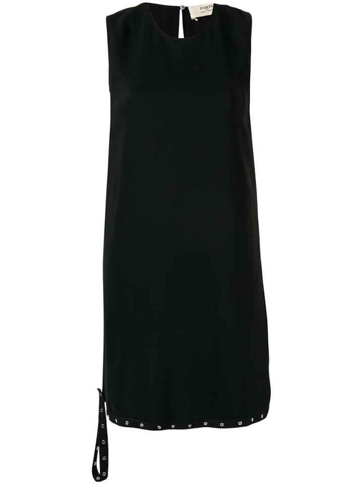 Ports 1961 Press Stud Tank Top - Black