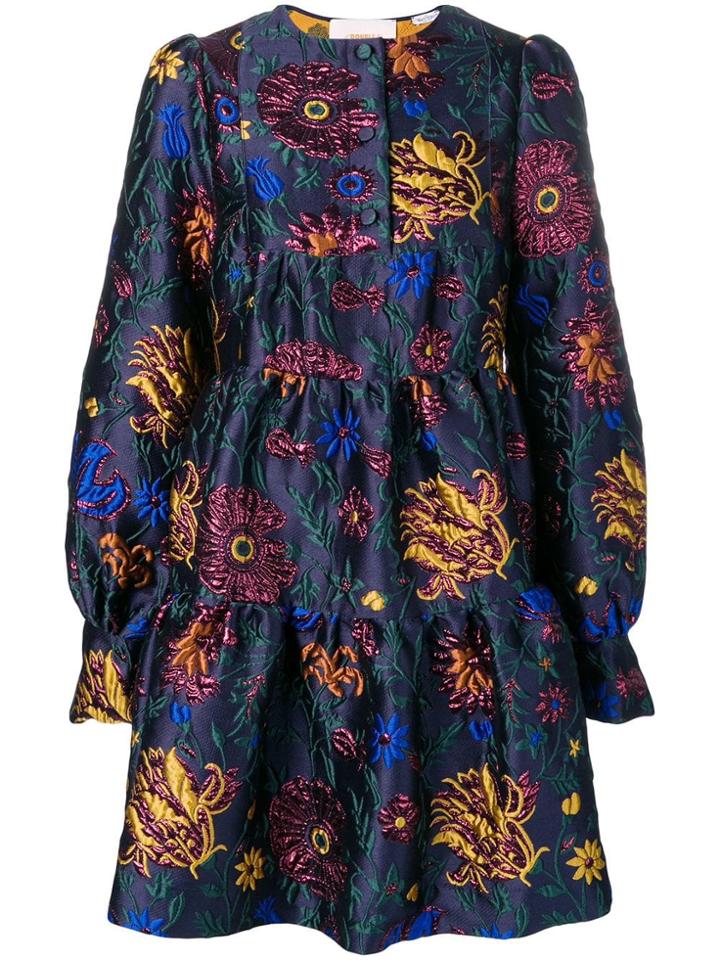 La Doublej Peasant Dress - Blue