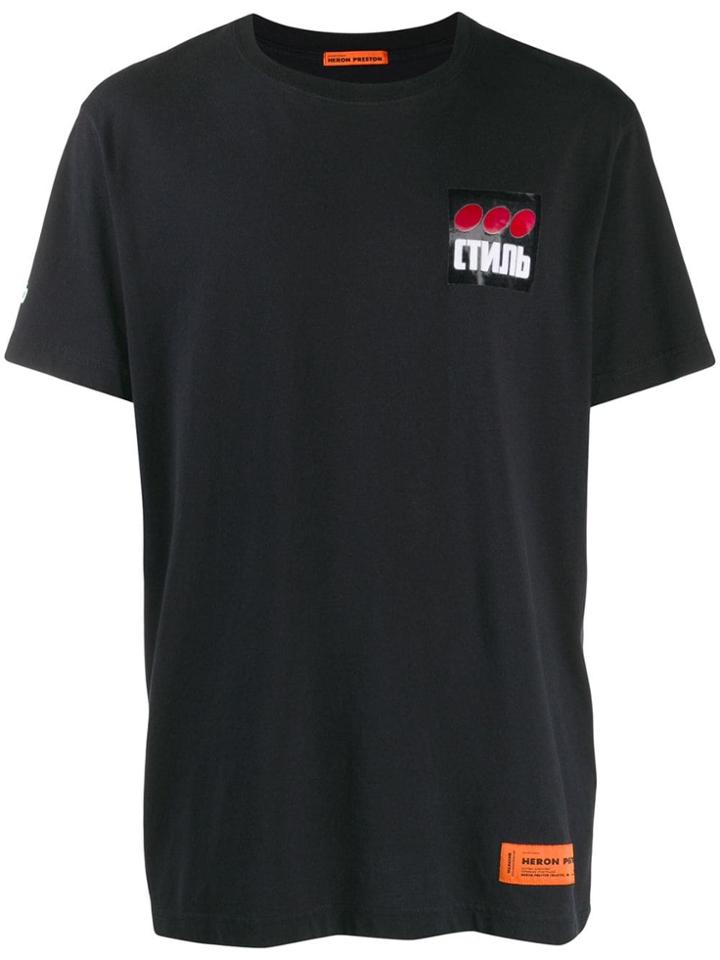 Heron Preston Dot Patch T-shirt - Black