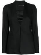 Alice+olivia Plunging Neck Blazer - Black