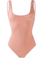 Natasha Zinko Chillin Slogan Swimsuit - Neutrals