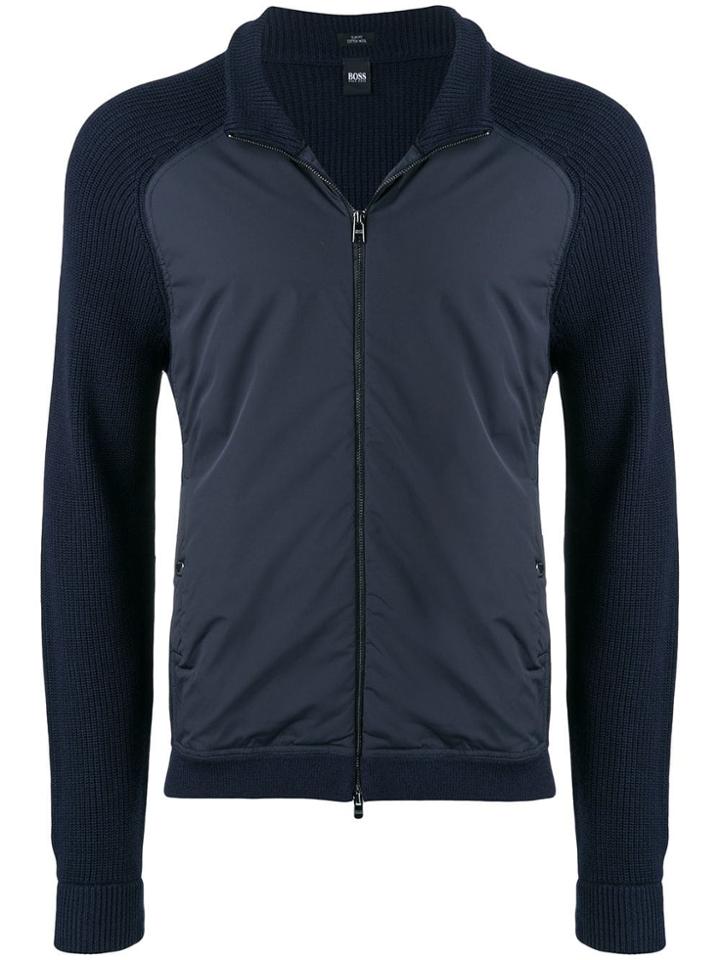Boss Hugo Boss Zip-up Cardigan - Blue