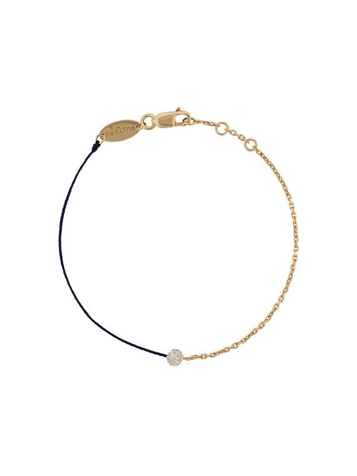 Redline 18kt Gold And Diamond String And Chain Bracelet