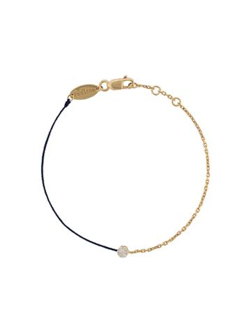 Redline 18kt Gold And Diamond String And Chain Bracelet