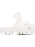 Kartell Paula Cademartori Bow Sandals - White