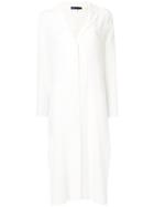 Levi's V-neck Long Shirt Dress - White