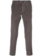 Pt01 Slim-fit Trousers, Men's, Size: 54, Grey, Cotton/spandex/elastane