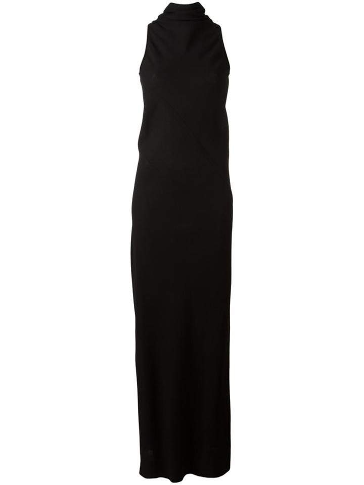 Rick Owens Sleeveless Column Dress - Black