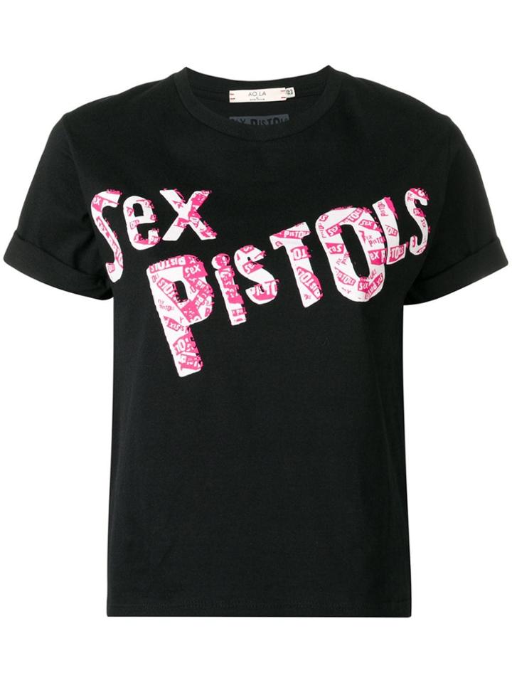 Alice+olivia Sex Pistols Print T-shirt - Black