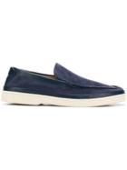 Ermenegildo Zegna Almond Toe Loafers - Blue