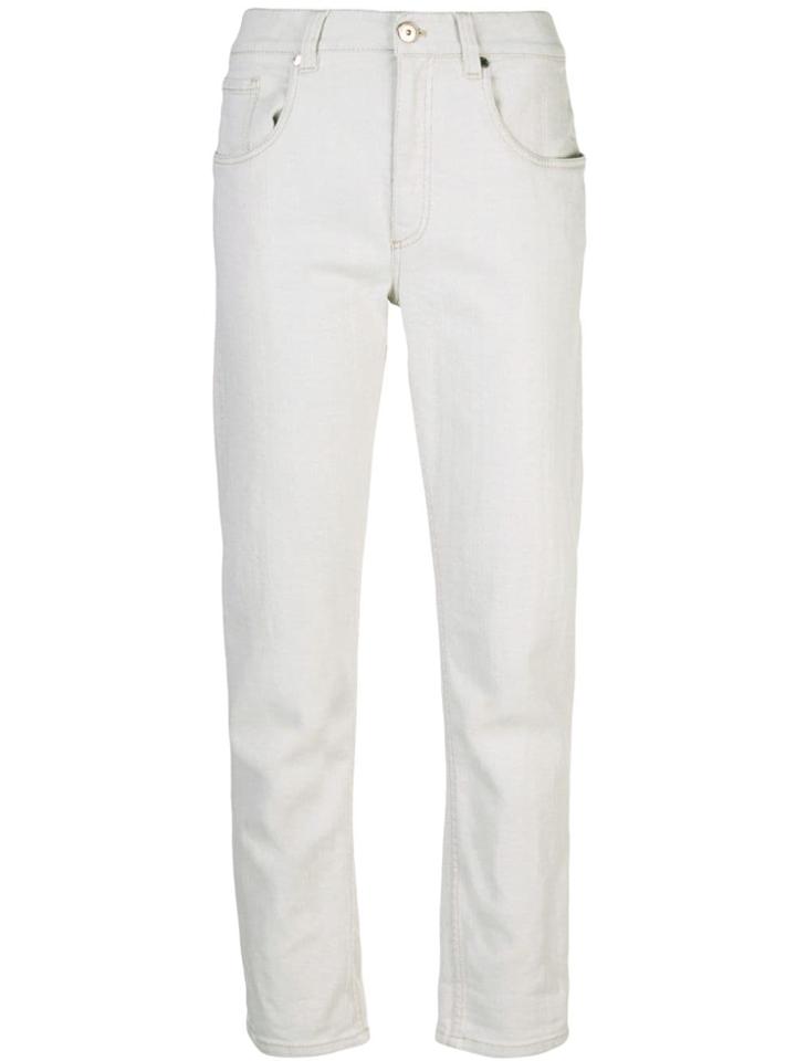 Brunello Cucinelli Slim Fit Jeans - Neutrals