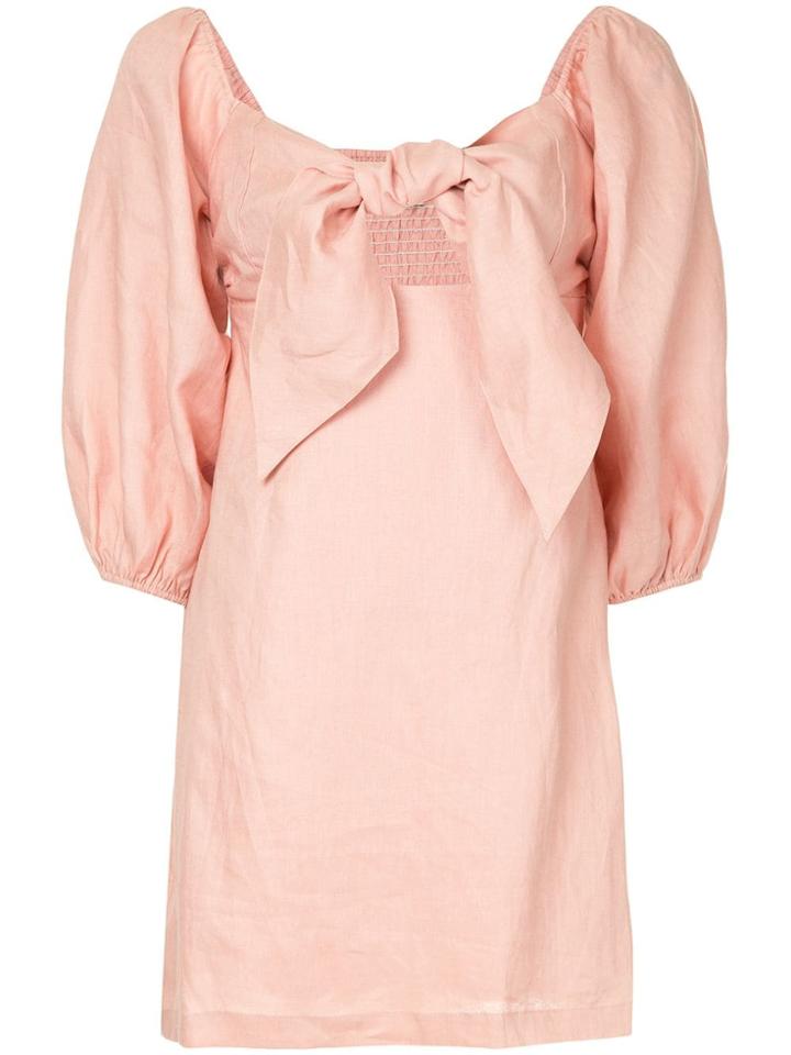 Suboo Tie Front Mini Dress - Pink