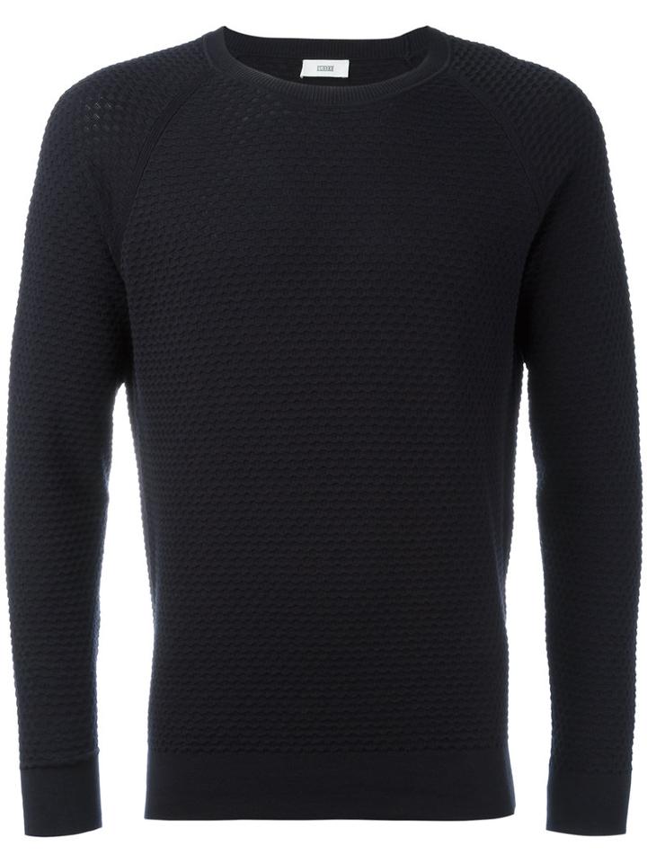 Closed Textured Sweatshirt, Men's, Size: Large, Blue, Cotton