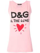 Dolce & Gabbana All The Lovers Tank Top - Pink & Purple