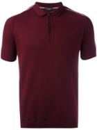 Roberto Collina - Striped Sleeves Polo Shirt - Men - Cotton - 52, Red, Cotton