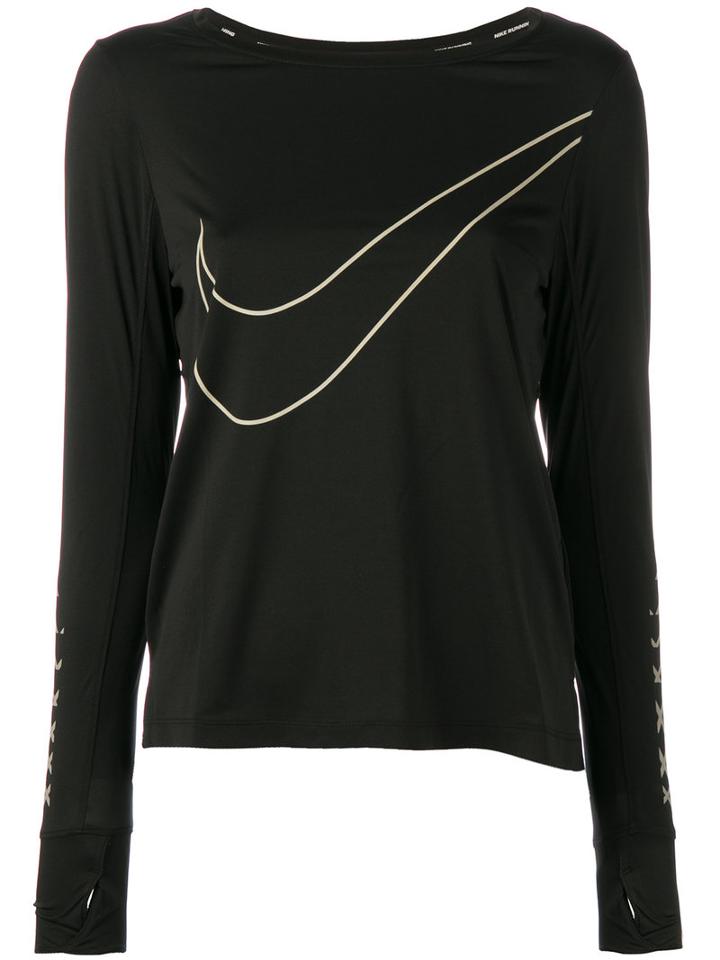 Nike - Breathe City Jersey Top - Women - Polyester - S, Black, Polyester