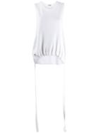 Mrz Drawstring Tank Top - Neutrals