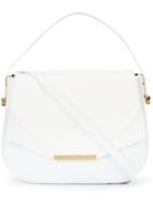 Khirma Eliazov Contrast Panel Tote, Women's, White, Watersnake Skin/leather/suede