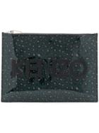 Kenzo A4 Kenzo Logo Leopard Clutch Holiday Capsule - Blue