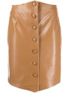 Nanushka Sils Buttoned Skirt - Brown