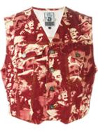 Jean Paul Gaultier Vintage 'l'europe De L'avenir' Waistcoat, Men's, Size: 48, Red