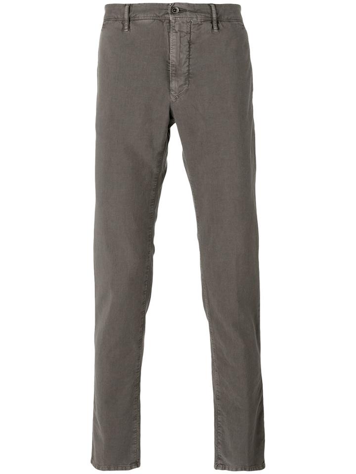 Incotex - Plain Chinos - Men - Cotton/spandex/elastane - 36, Brown, Cotton/spandex/elastane