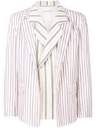 Gosha Rubchinskiy Double Layer Striped Jacket - Nude & Neutrals