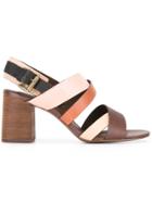 See By Chloé Stacked Heel Sandals - Brown