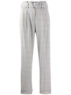 Michael Michael Kors Checked Tailored Trousers - White