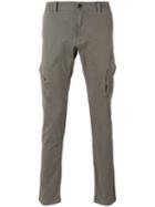 Stone Island Side Pockets Skinny Trousers, Men's, Size: 32, Green, Cotton/polyester/spandex/elastane