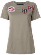 Mr & Mrs Italy Embroidered Patch T-shirt - Green