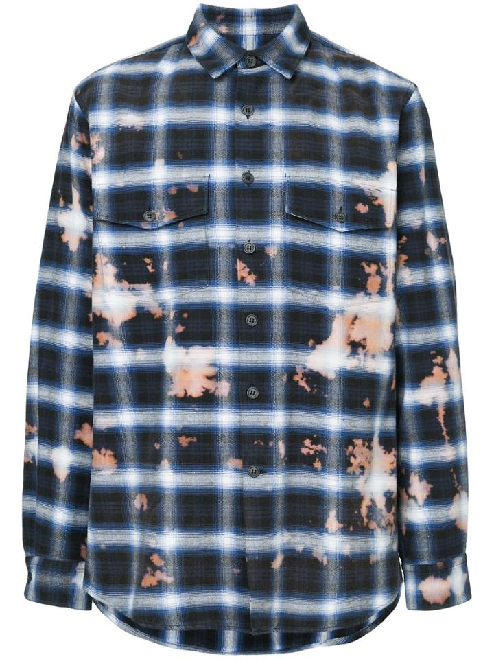 Marcelo Burlon County Of Milan Bleached Shirt - Blue