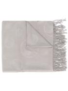 Emporio Armani Embossed Logo Scarf - Brown
