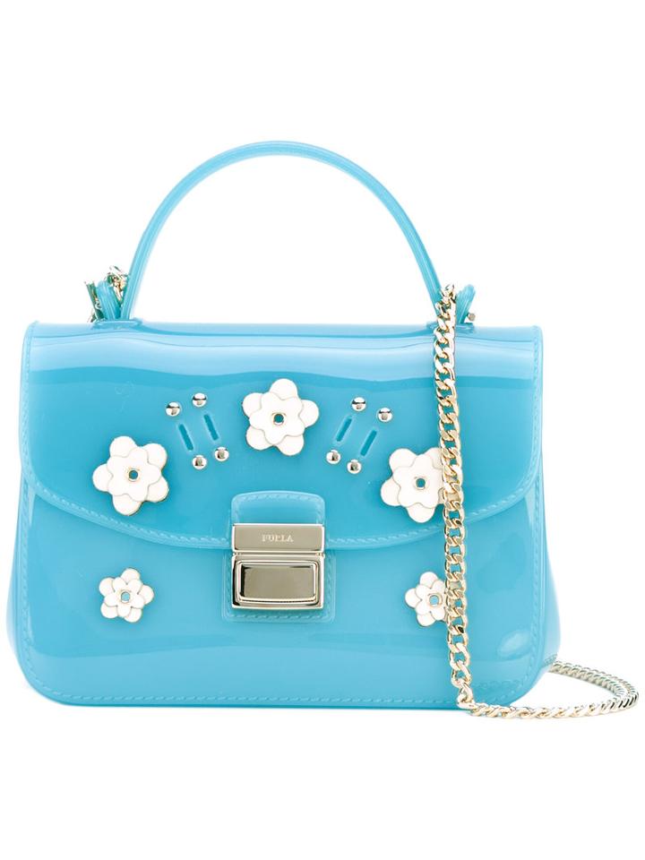Furla - Flower Patch Crossbody Bag - Women - Plastic/pvc - One Size, Blue, Plastic/pvc