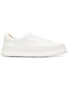 Jil Sander Jil Sander Ji31527a8053 White Leather/fur/exotic