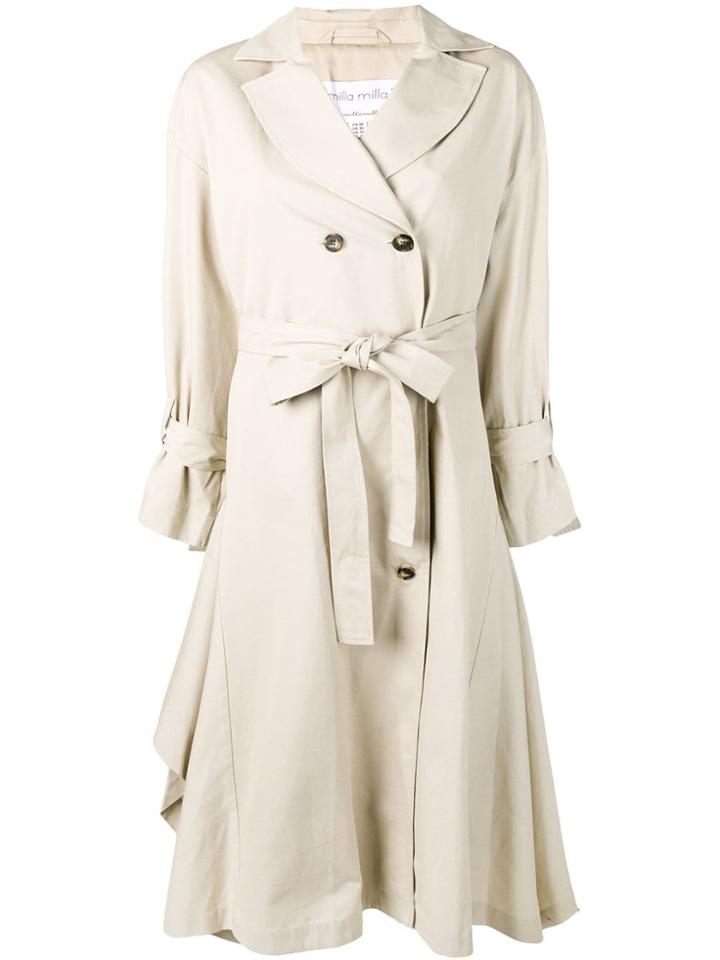 Milla Milla Mid-length Trench Coat - Neutrals