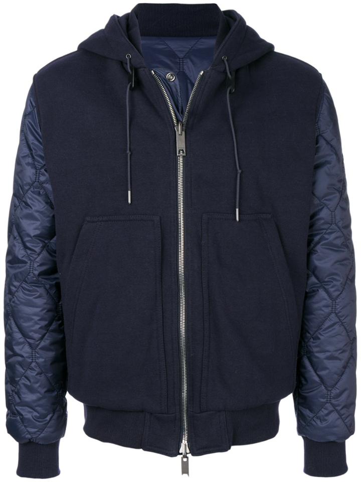 Burberry Zipped Hoodie - Blue