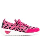 Diesel Leopard Print Slip-on Sneakers - Pink & Purple