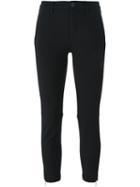 Dondup Cuff Zip Trousers, Women's, Size: 44, Black, Viscose/polyamide/spandex/elastane/viscose