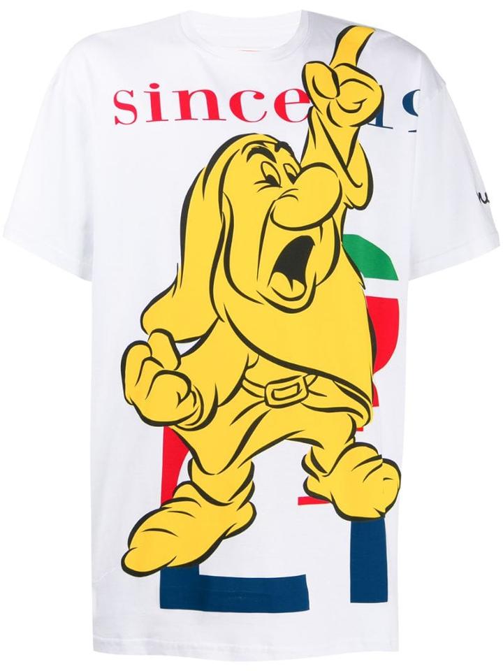 Iceberg Large Graphic Print T-shirt - White