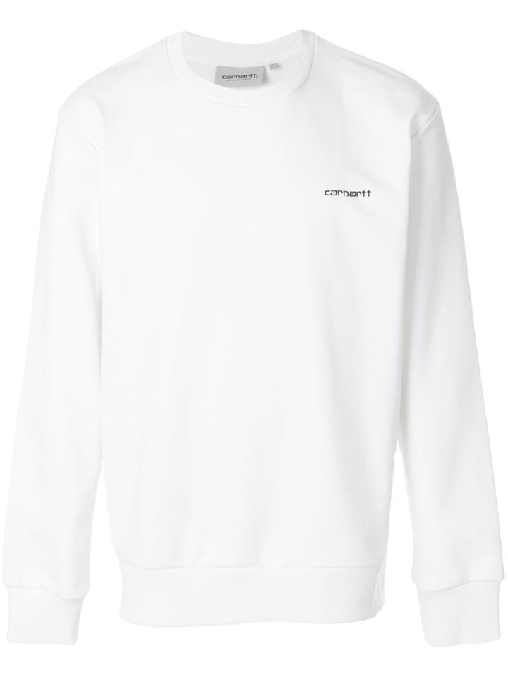 Carhartt Embroidered Logo Sweatshirt - White