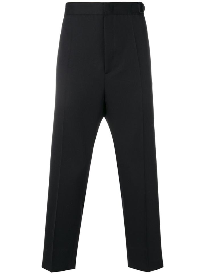 Jil Sander High Waist Trousers - Black