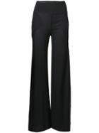 Rick Owens Lilies High Rise Palazzo Trousers - Black